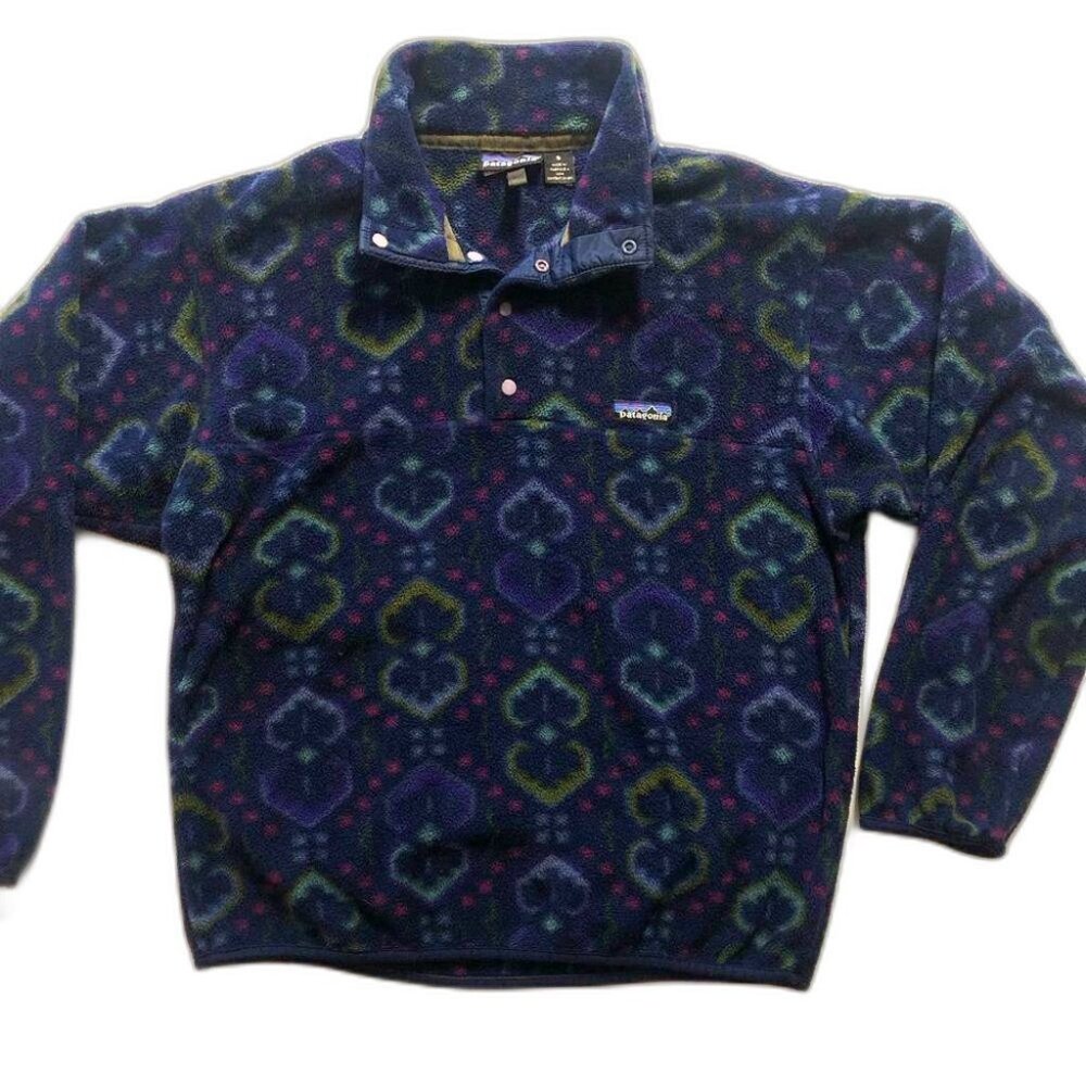 RARE 1990s Vintage Patagonia Synchilla Fleece Pullover Small Excellent Condition